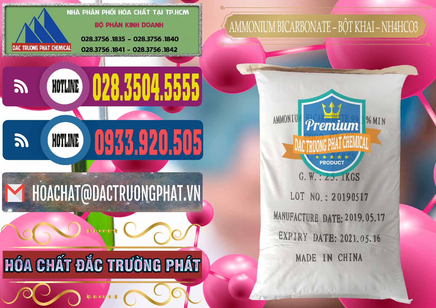 Công ty nhập khẩu và bán Ammonium Bicarbonate - Bột Khai Food Grade Trung Quốc China - 0018 - Công ty chuyên nhập khẩu và cung cấp hóa chất tại TP.HCM - muabanhoachat.com.vn