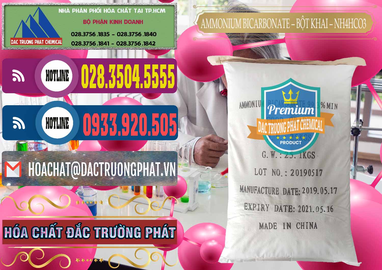 Công ty chuyên bán _ phân phối Ammonium Bicarbonate - Bột Khai Food Grade Trung Quốc China - 0018 - Cty chuyên bán - phân phối hóa chất tại TP.HCM - muabanhoachat.com.vn