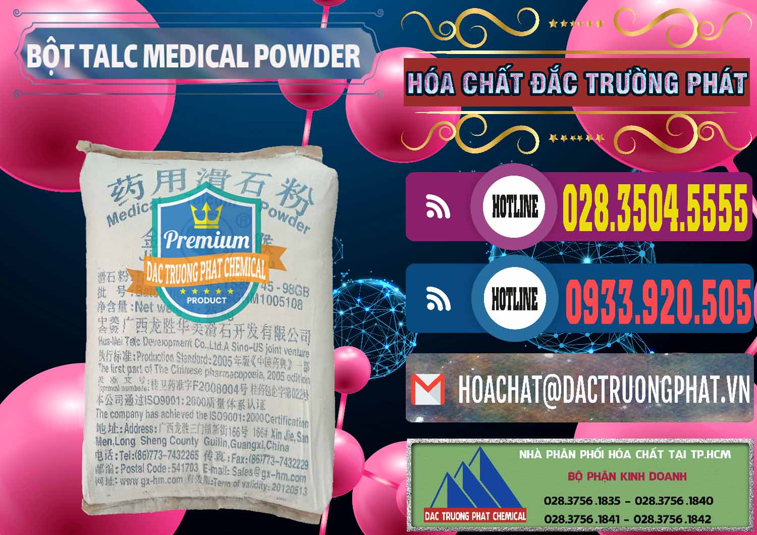 Kinh doanh & bán Bột Talc Medical Powder Trung Quốc China - 0036 - Nơi chuyên phân phối _ kinh doanh hóa chất tại TP.HCM - muabanhoachat.com.vn