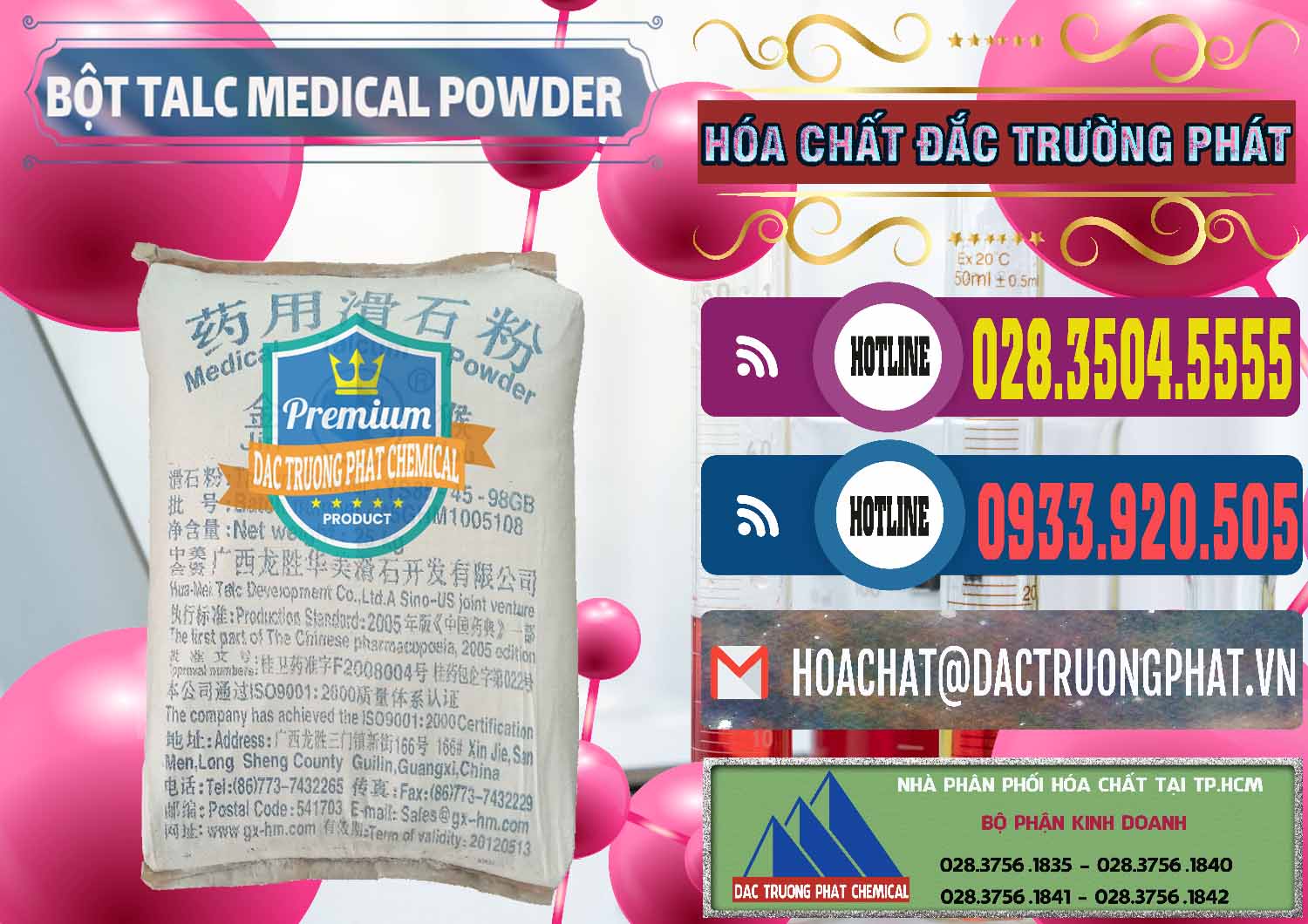Cty cung ứng _ bán Bột Talc Medical Powder Trung Quốc China - 0036 - Nhà phân phối & bán hóa chất tại TP.HCM - muabanhoachat.com.vn