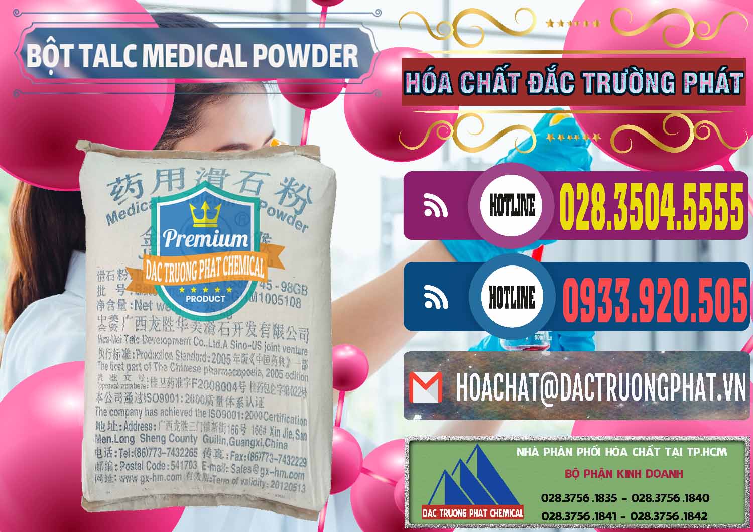 Cty cung cấp _ bán Bột Talc Medical Powder Trung Quốc China - 0036 - Cty bán và cung cấp hóa chất tại TP.HCM - muabanhoachat.com.vn