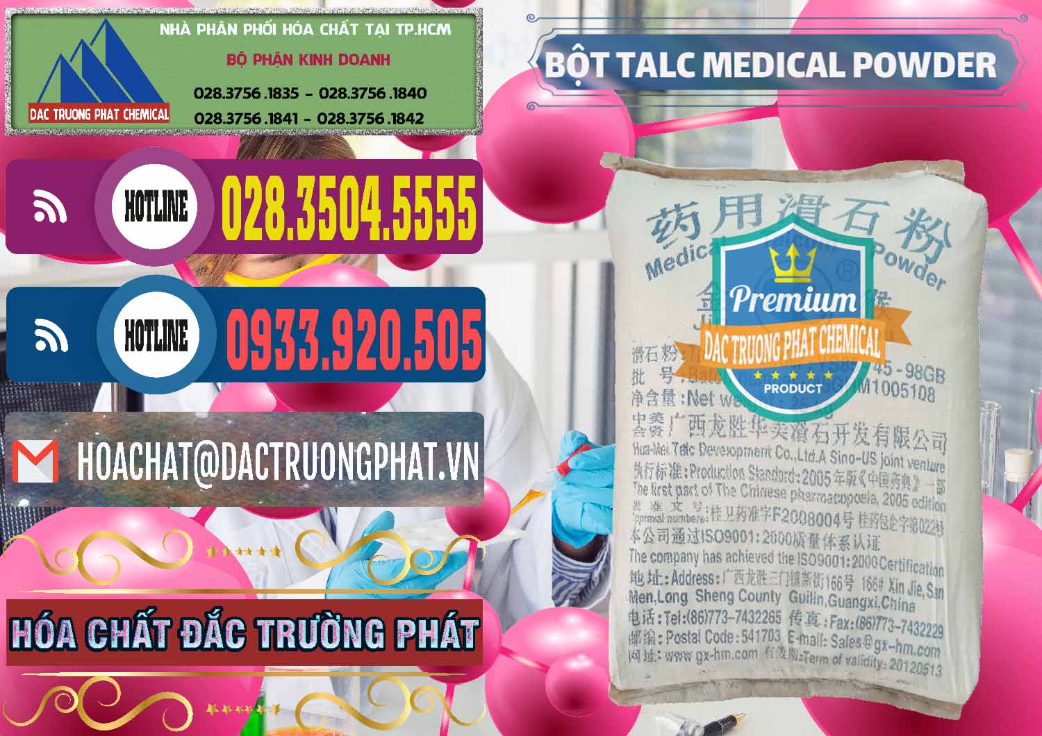 Công ty bán - phân phối Bột Talc Medical Powder Trung Quốc China - 0036 - Công ty chuyên phân phối - bán hóa chất tại TP.HCM - muabanhoachat.com.vn