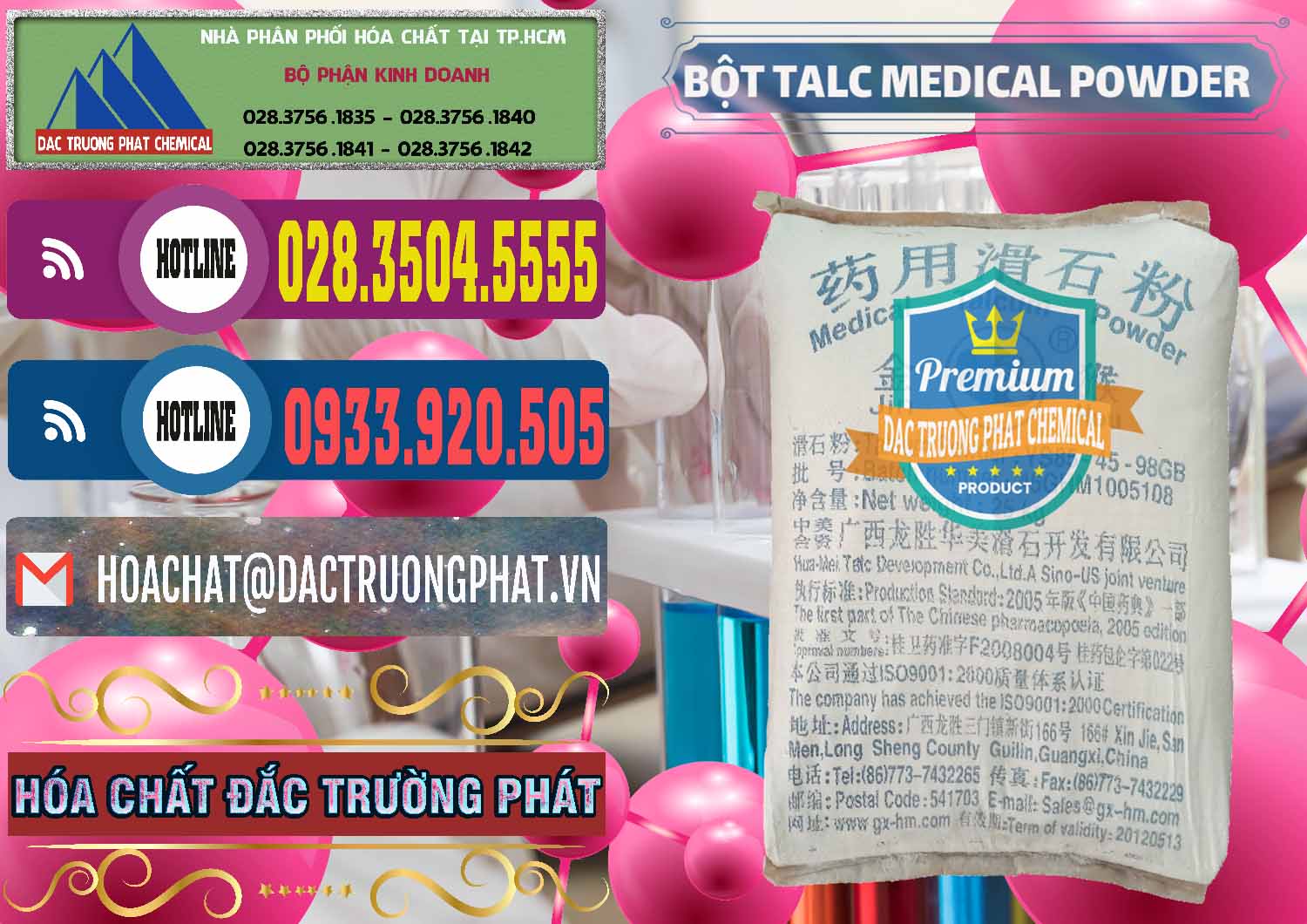 Đơn vị cung ứng _ bán Bột Talc Medical Powder Trung Quốc China - 0036 - Nhập khẩu & phân phối hóa chất tại TP.HCM - muabanhoachat.com.vn