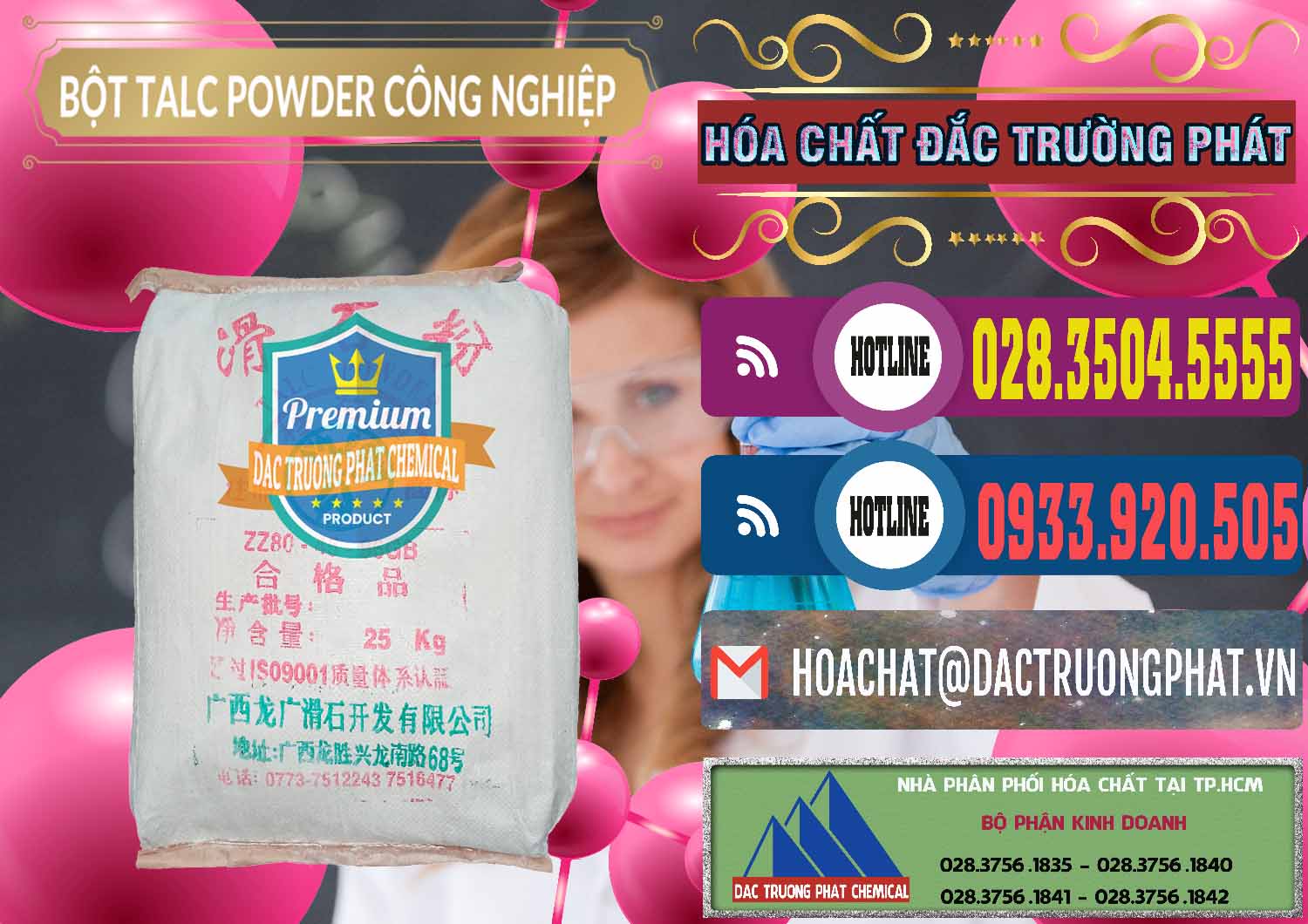 Nơi cung ứng & bán Bột Talc Powder Công Nghiệp Trung Quốc China - 0037 - Cty cung cấp & kinh doanh hóa chất tại TP.HCM - muabanhoachat.com.vn