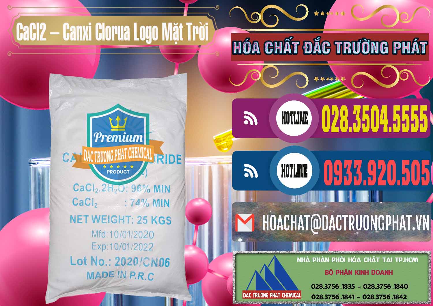 Đơn vị chuyên bán _ cung ứng CaCl2 – Canxi Clorua 96% Logo Mặt Trời Trung Quốc China - 0041 - Công ty cung cấp và bán hóa chất tại TP.HCM - muabanhoachat.com.vn
