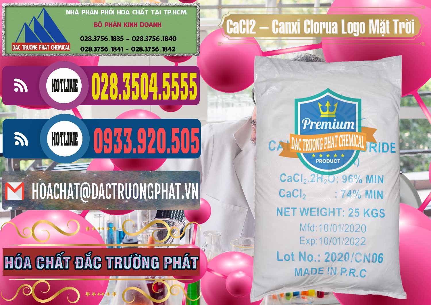 Công ty chuyên nhập khẩu - bán CaCl2 – Canxi Clorua 96% Logo Mặt Trời Trung Quốc China - 0041 - Công ty chuyên phân phối và cung ứng hóa chất tại TP.HCM - muabanhoachat.com.vn