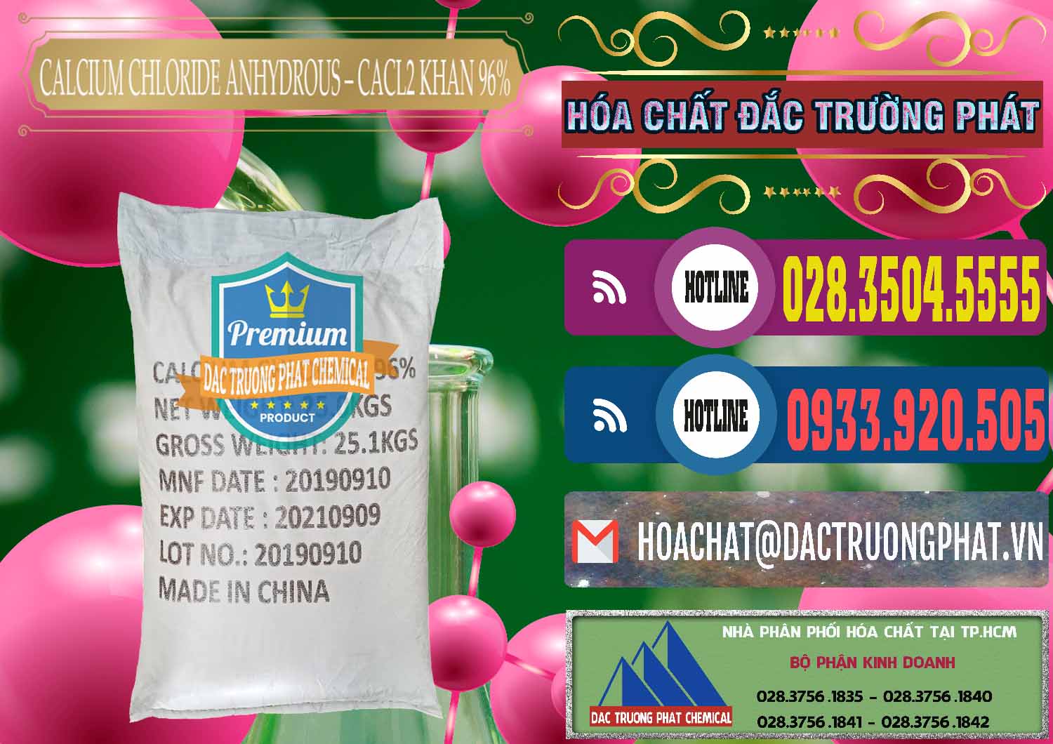 Cty nhập khẩu & bán CaCl2 – Canxi Clorua Anhydrous Khan 96% Trung Quốc China - 0043 - Nơi chuyên cung cấp và kinh doanh hóa chất tại TP.HCM - muabanhoachat.com.vn