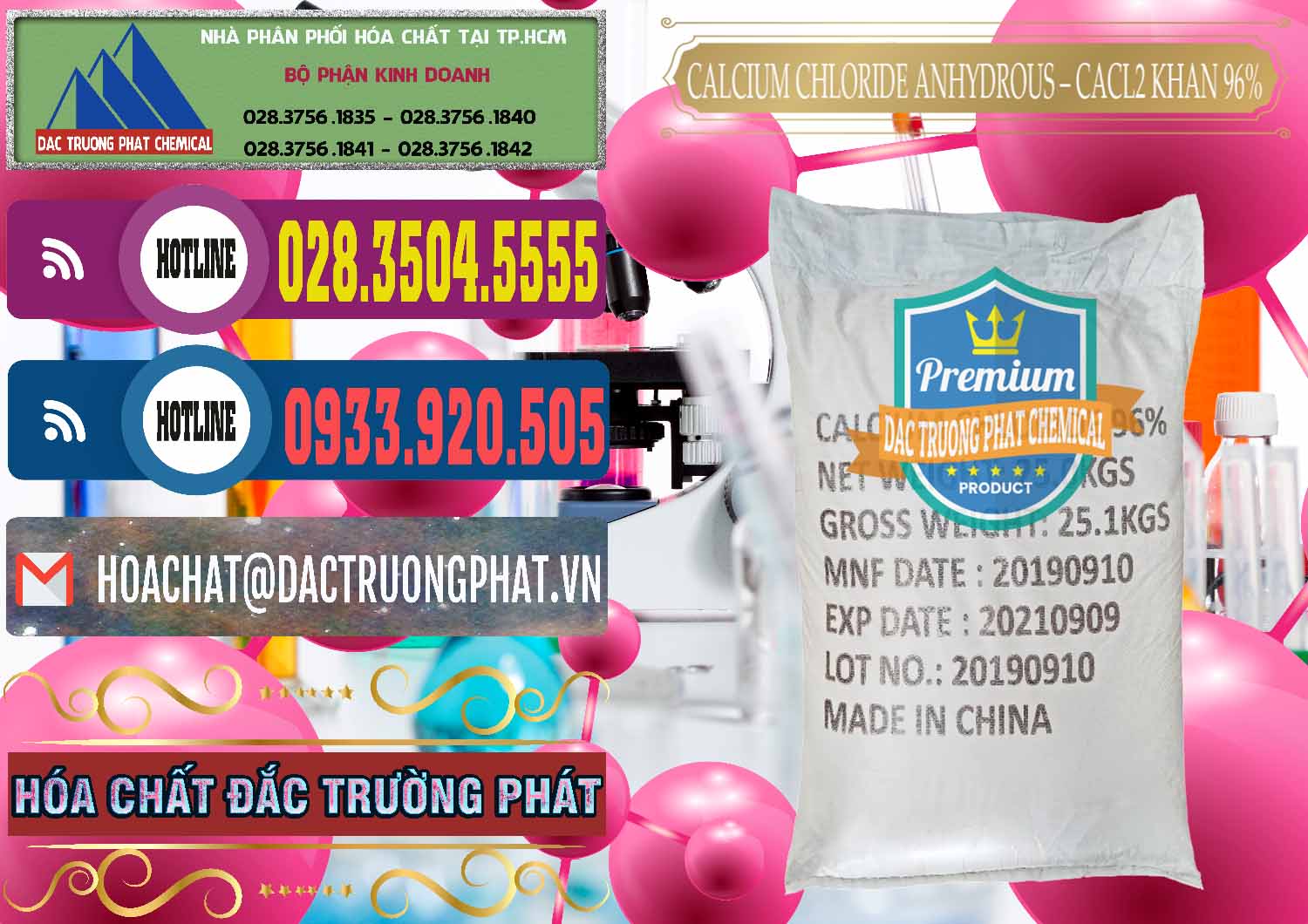 Cty chuyên bán ( cung cấp ) CaCl2 – Canxi Clorua Anhydrous Khan 96% Trung Quốc China - 0043 - Nơi bán - phân phối hóa chất tại TP.HCM - muabanhoachat.com.vn