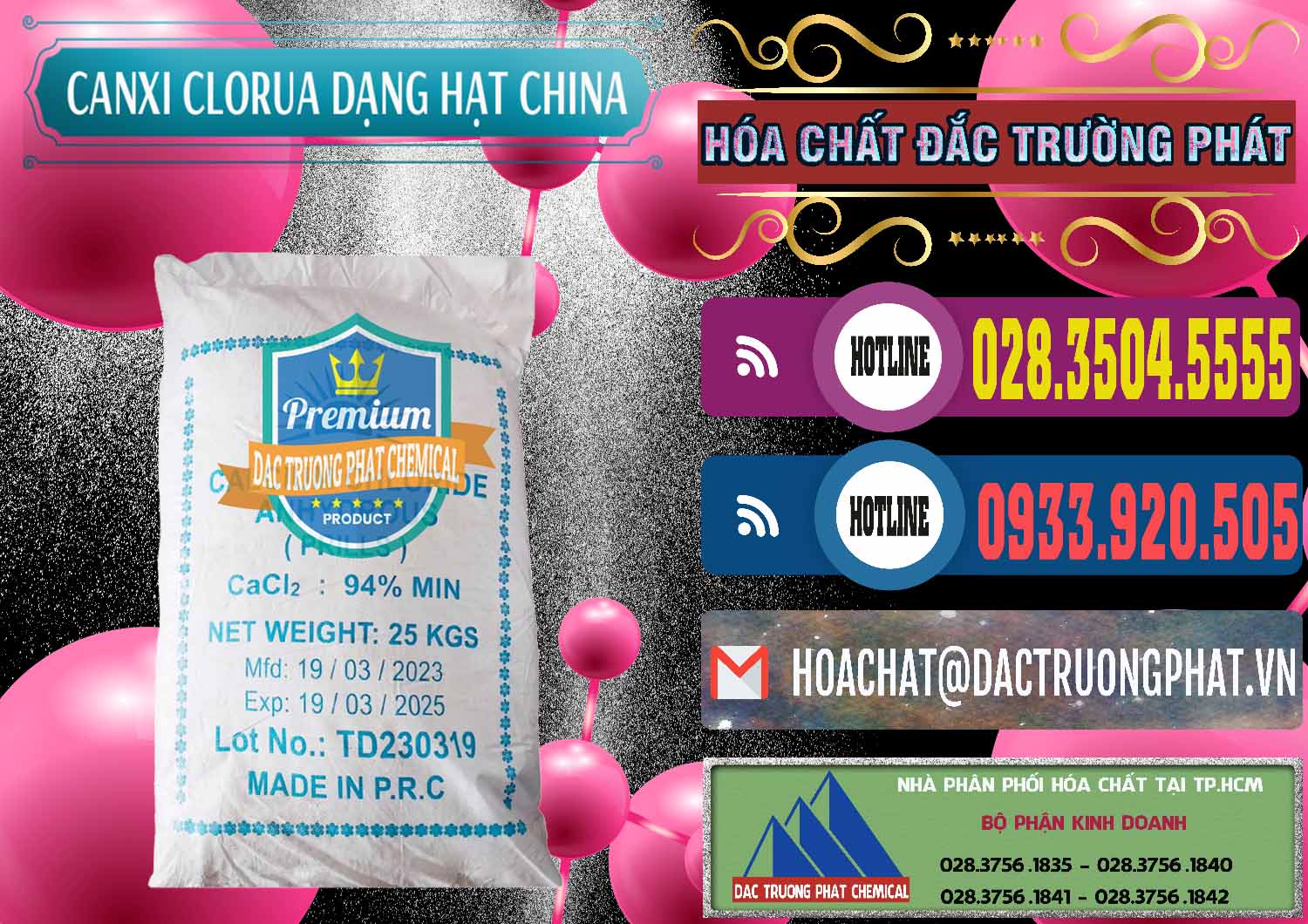Nơi chuyên kinh doanh - bán CaCl2 – Canxi Clorua 94% Dạng Hạt Trung Quốc China - 0373 - Cty chuyên phân phối _ bán hóa chất tại TP.HCM - muabanhoachat.com.vn