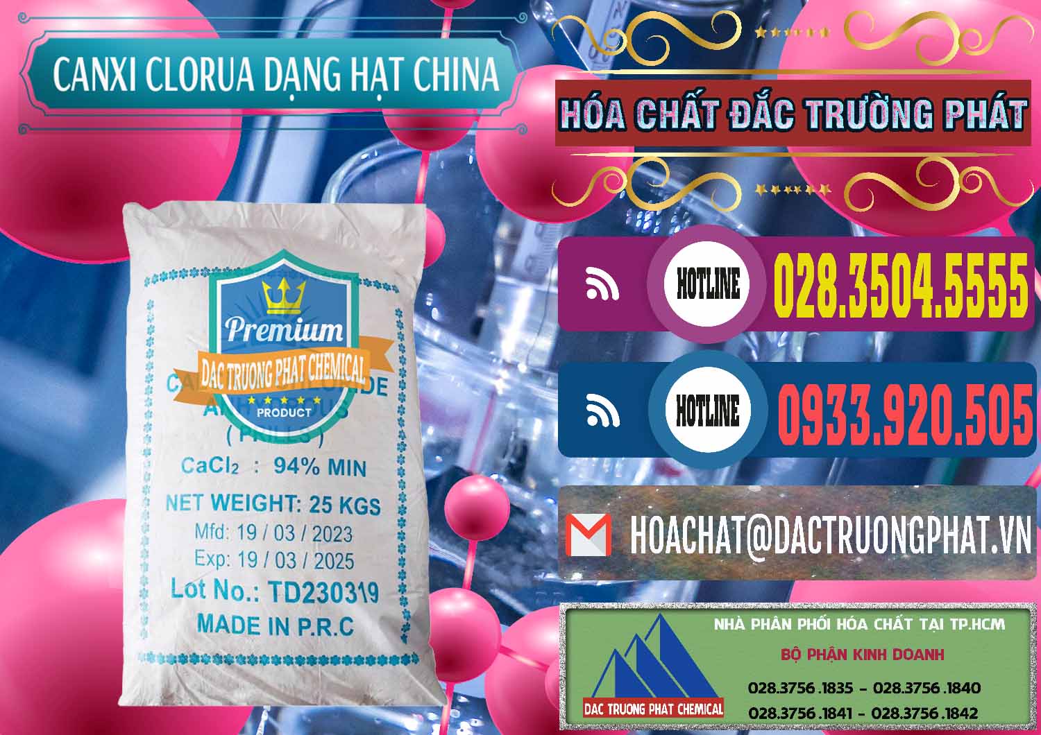 Đơn vị bán _ phân phối CaCl2 – Canxi Clorua 94% Dạng Hạt Trung Quốc China - 0373 - Nơi phân phối _ nhập khẩu hóa chất tại TP.HCM - muabanhoachat.com.vn