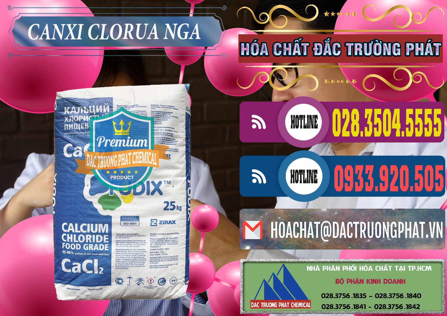 Nơi chuyên nhập khẩu & bán CaCl2 – Canxi Clorua Nga Russia - 0430 - Nơi cung cấp & nhập khẩu hóa chất tại TP.HCM - muabanhoachat.com.vn