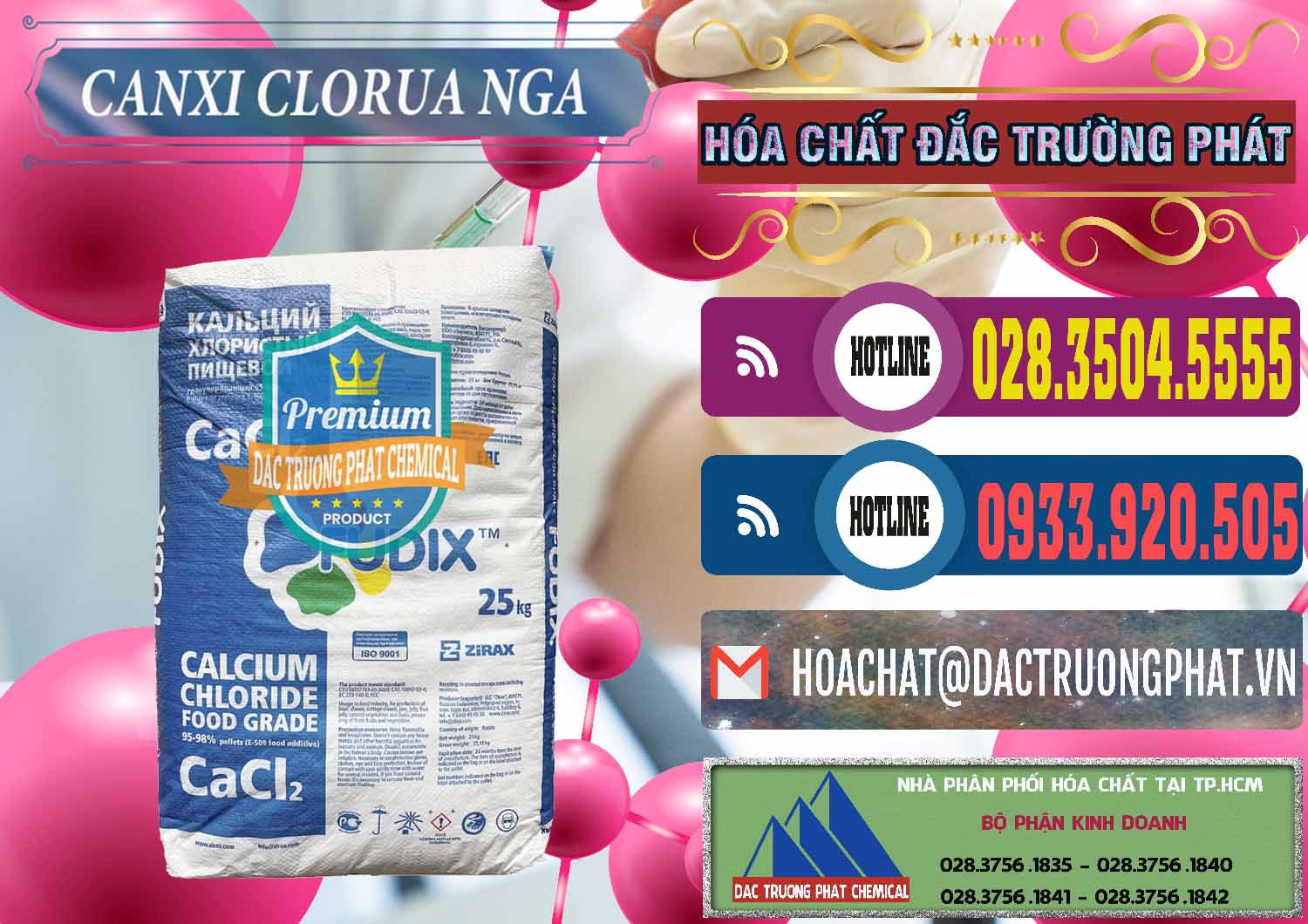 Chuyên cung cấp ( bán ) CaCl2 – Canxi Clorua Nga Russia - 0430 - Công ty cung ứng ( phân phối ) hóa chất tại TP.HCM - muabanhoachat.com.vn