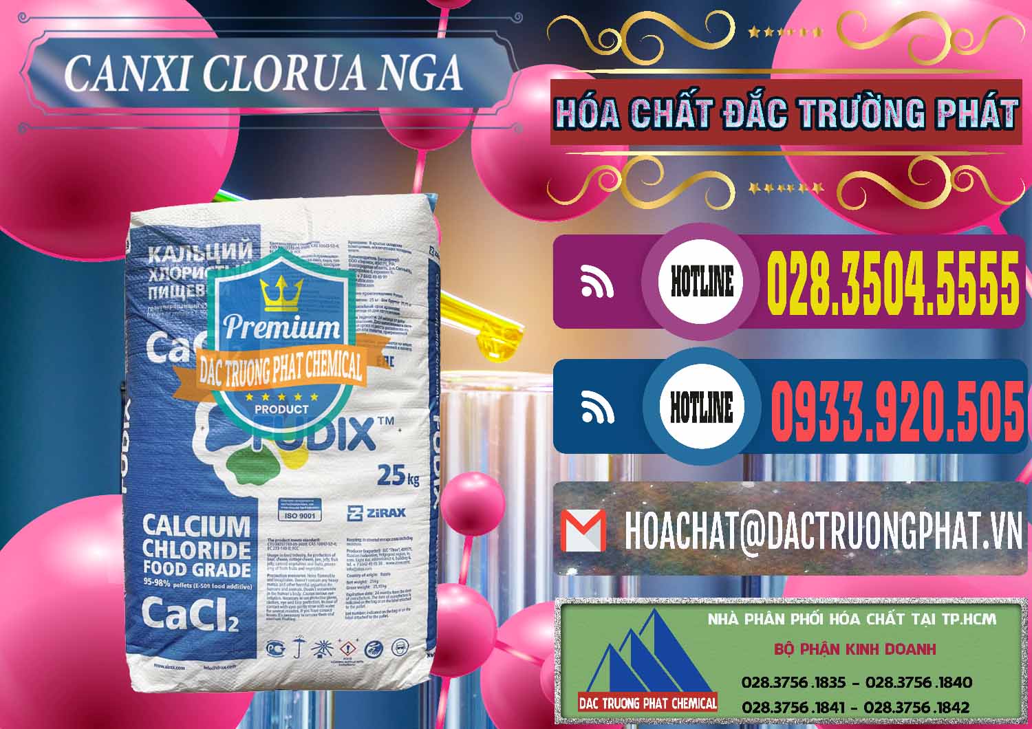 Cung cấp _ bán CaCl2 – Canxi Clorua Nga Russia - 0430 - Cty cung cấp ( bán ) hóa chất tại TP.HCM - muabanhoachat.com.vn