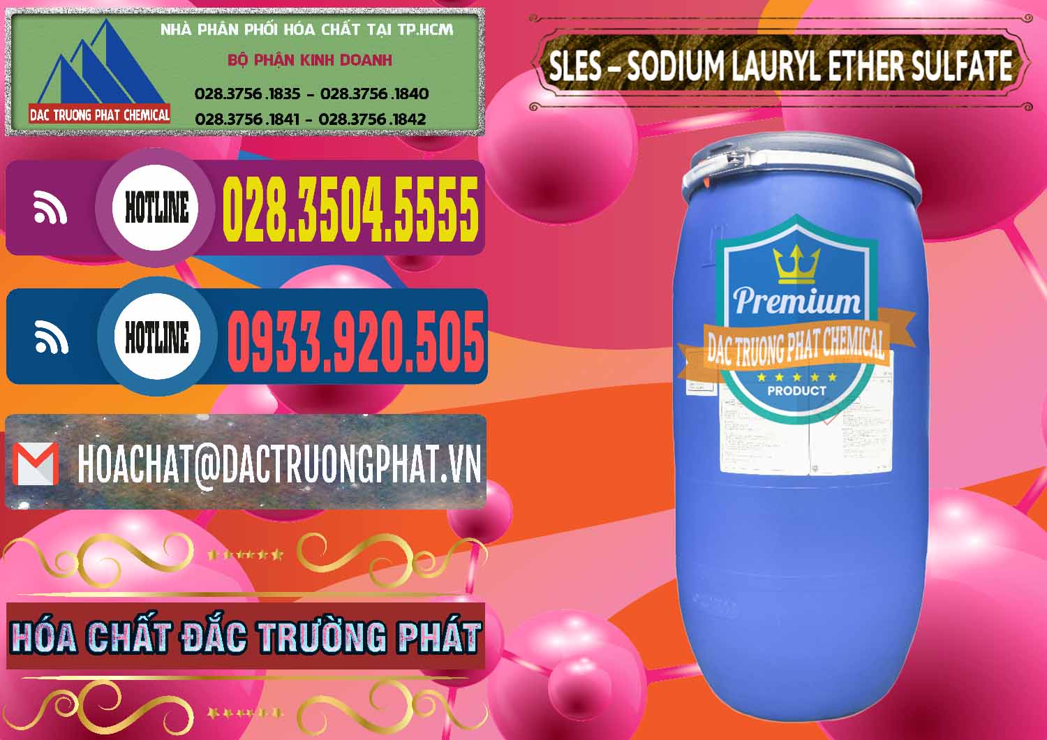Cty chuyên cung cấp & bán Chất Tạo Bọt Sles - Sodium Lauryl Ether Sulphate Kao Indonesia - 0046 - Chuyên phân phối và cung cấp hóa chất tại TP.HCM - muabanhoachat.com.vn