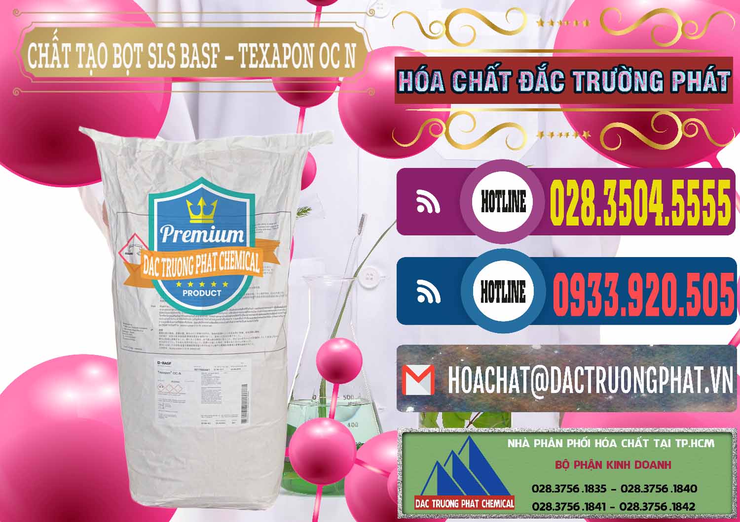 Đơn vị chuyên bán - cung ứng Chất Tạo Bọt SLS - Sodium Lauryl Sulfate BASF Texapon OC N - 0049 - Công ty chuyên bán và phân phối hóa chất tại TP.HCM - muabanhoachat.com.vn