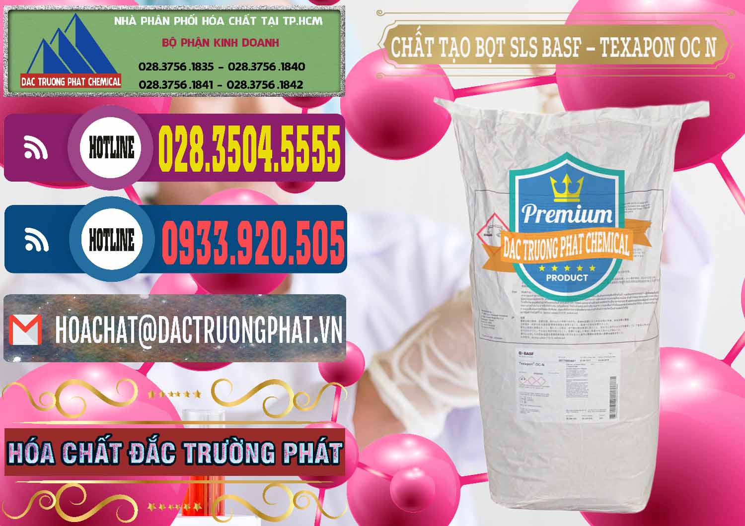 Nơi cung ứng ( bán ) Chất Tạo Bọt SLS - Sodium Lauryl Sulfate BASF Texapon OC N - 0049 - Công ty cung cấp & kinh doanh hóa chất tại TP.HCM - muabanhoachat.com.vn