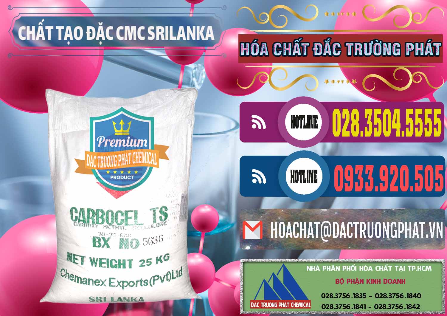 Nơi chuyên bán ( cung ứng ) Chất Tạo Đặc CMC - Carboxyl Methyl Cellulose Srilanka - 0045 - Cty phân phối & cung cấp hóa chất tại TP.HCM - muabanhoachat.com.vn