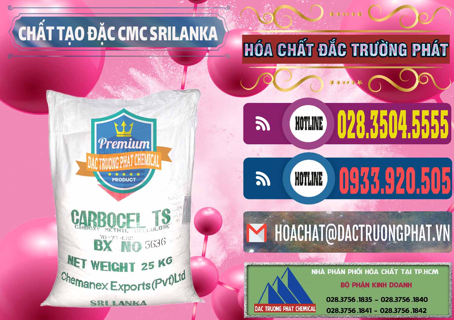 Nơi chuyên bán và phân phối Chất Tạo Đặc CMC - Carboxyl Methyl Cellulose Srilanka - 0045 - Đơn vị chuyên kinh doanh _ cung cấp hóa chất tại TP.HCM - muabanhoachat.com.vn
