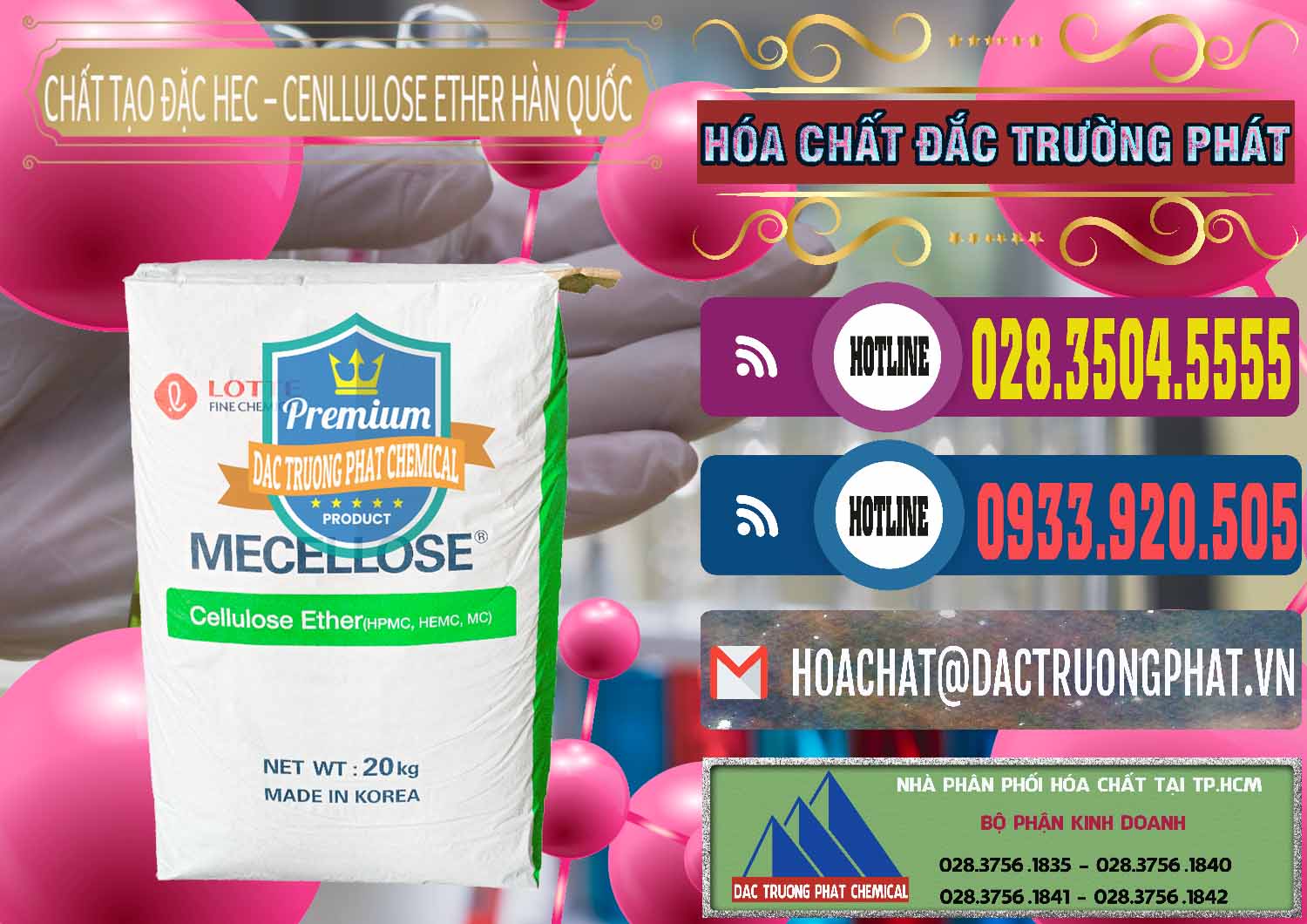 Nơi chuyên bán - cung ứng Chất Tạo Đặc Hec Mecellose – Cenllulose Ether Lotte Hàn Quốc Korea - 0050 - Đơn vị chuyên cung cấp ( kinh doanh ) hóa chất tại TP.HCM - muabanhoachat.com.vn
