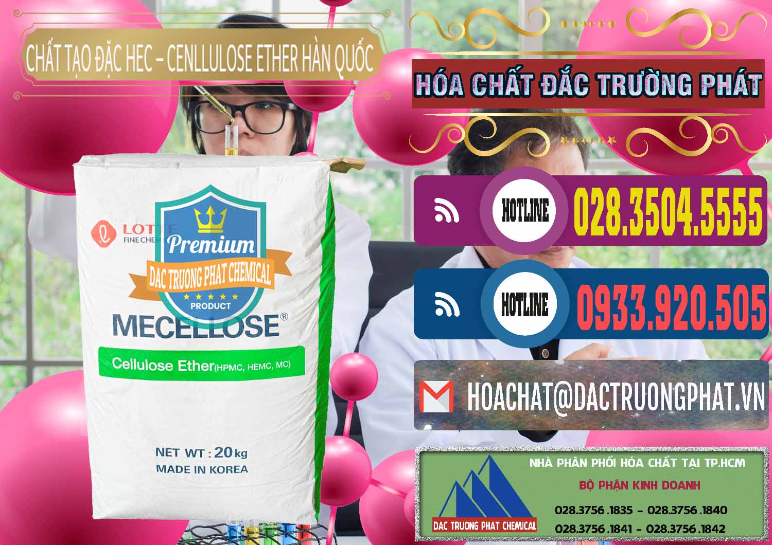 Bán _ cung ứng Chất Tạo Đặc Hec Mecellose – Cenllulose Ether Lotte Hàn Quốc Korea - 0050 - Cty phân phối & kinh doanh hóa chất tại TP.HCM - muabanhoachat.com.vn