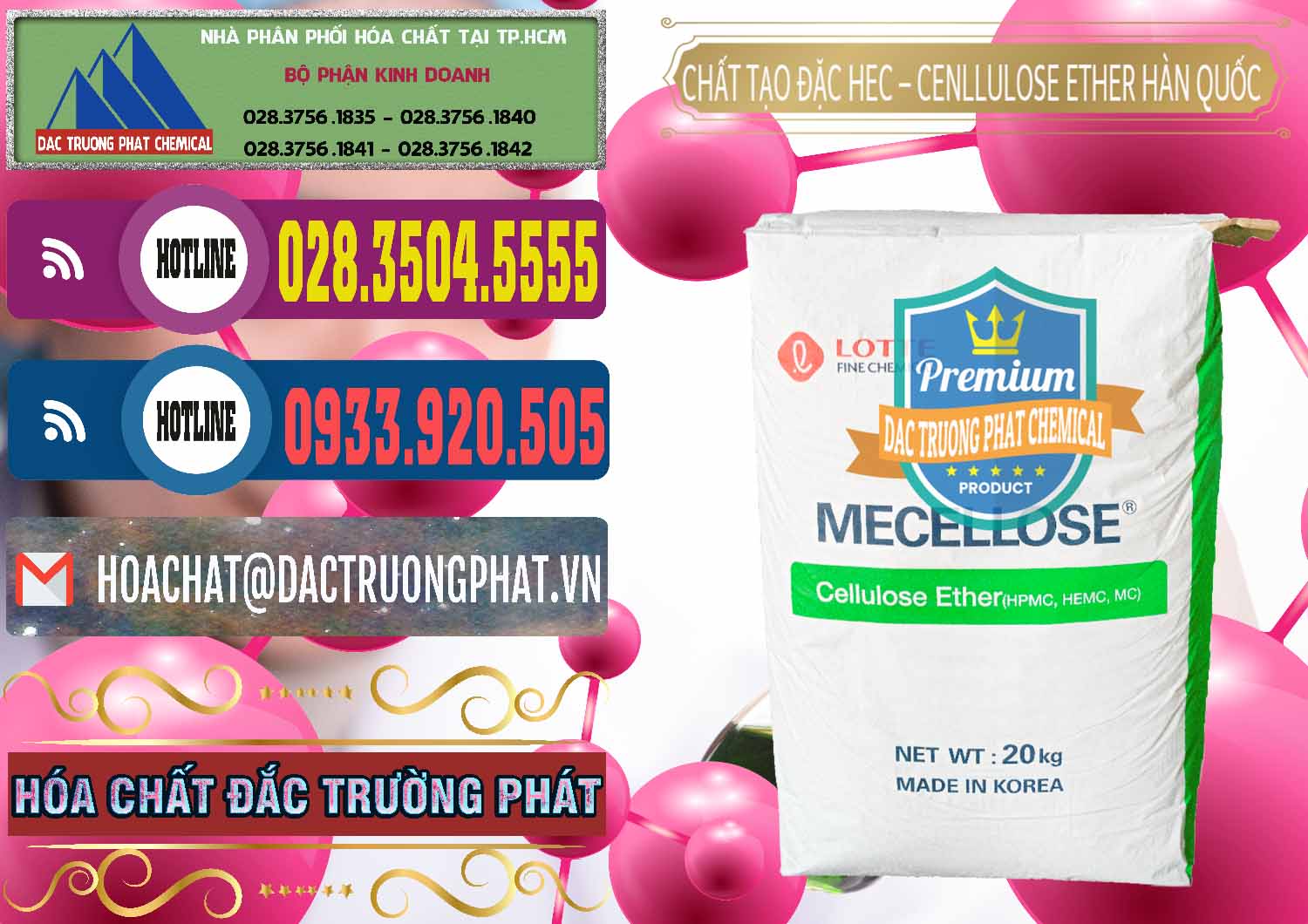 Nhà nhập khẩu ( bán ) Chất Tạo Đặc Hec Mecellose – Cenllulose Ether Lotte Hàn Quốc Korea - 0050 - Chuyên cung cấp & phân phối hóa chất tại TP.HCM - muabanhoachat.com.vn