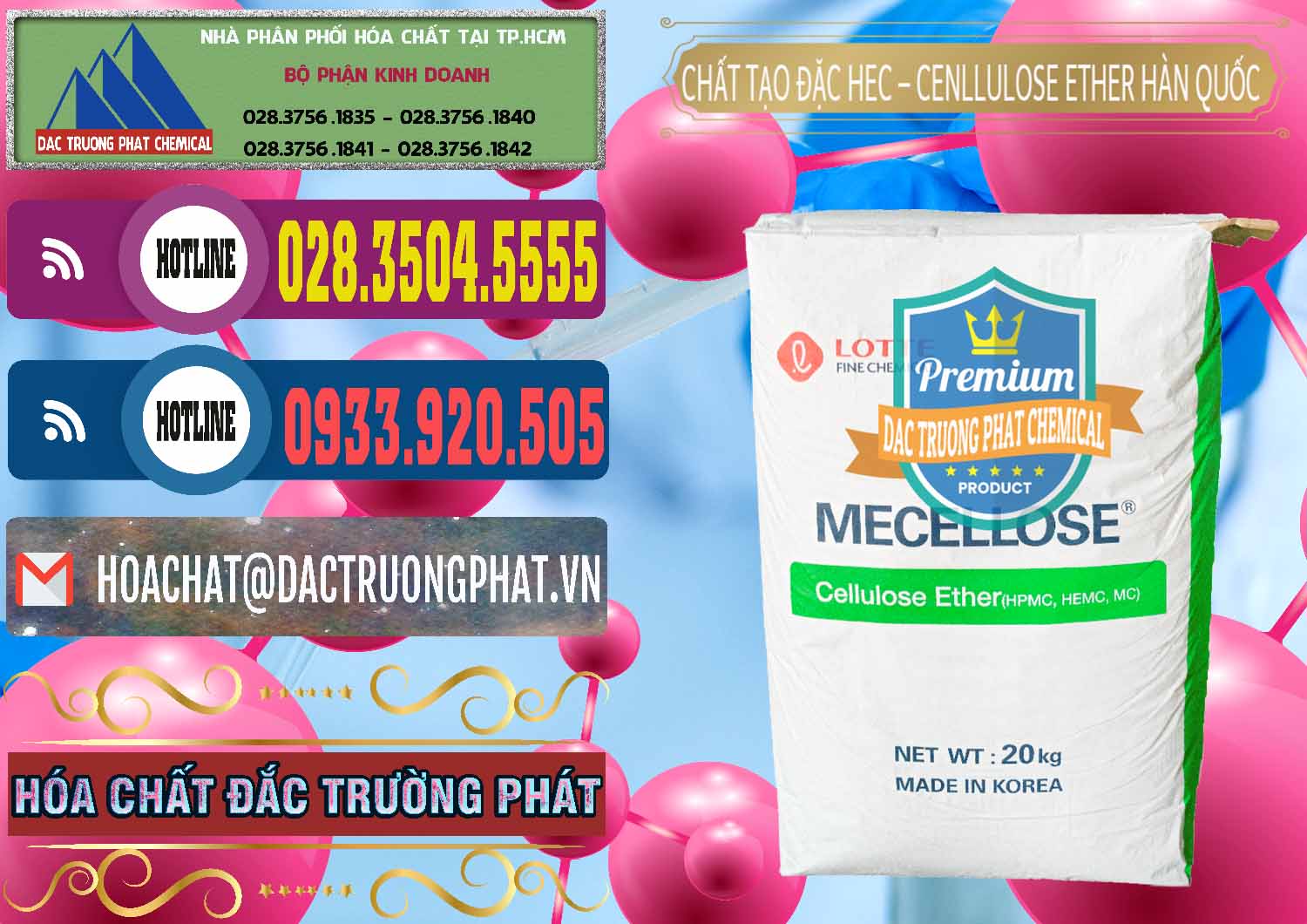 Cty cung ứng - bán Chất Tạo Đặc Hec Mecellose – Cenllulose Ether Lotte Hàn Quốc Korea - 0050 - Nơi chuyên kinh doanh và phân phối hóa chất tại TP.HCM - muabanhoachat.com.vn