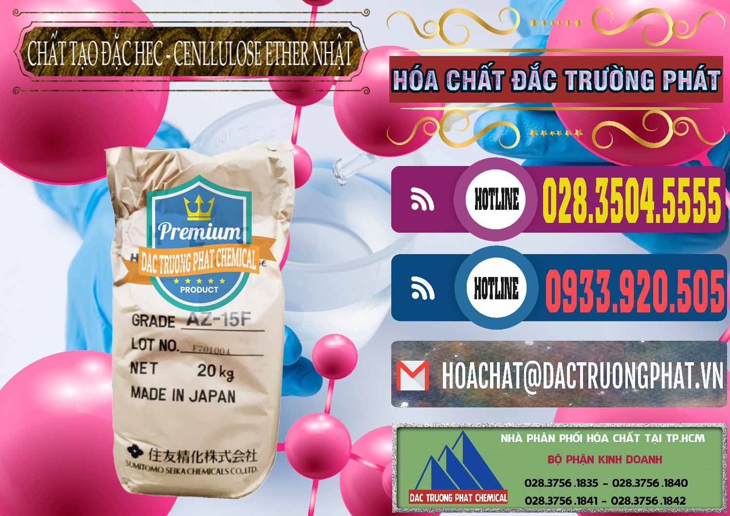 Công ty nhập khẩu & bán Chất Tạo Đặc Hec Mecellose – Cenllulose Ether Nhật Bản Japan - 0367 - Đơn vị phân phối ( cung cấp ) hóa chất tại TP.HCM - muabanhoachat.com.vn