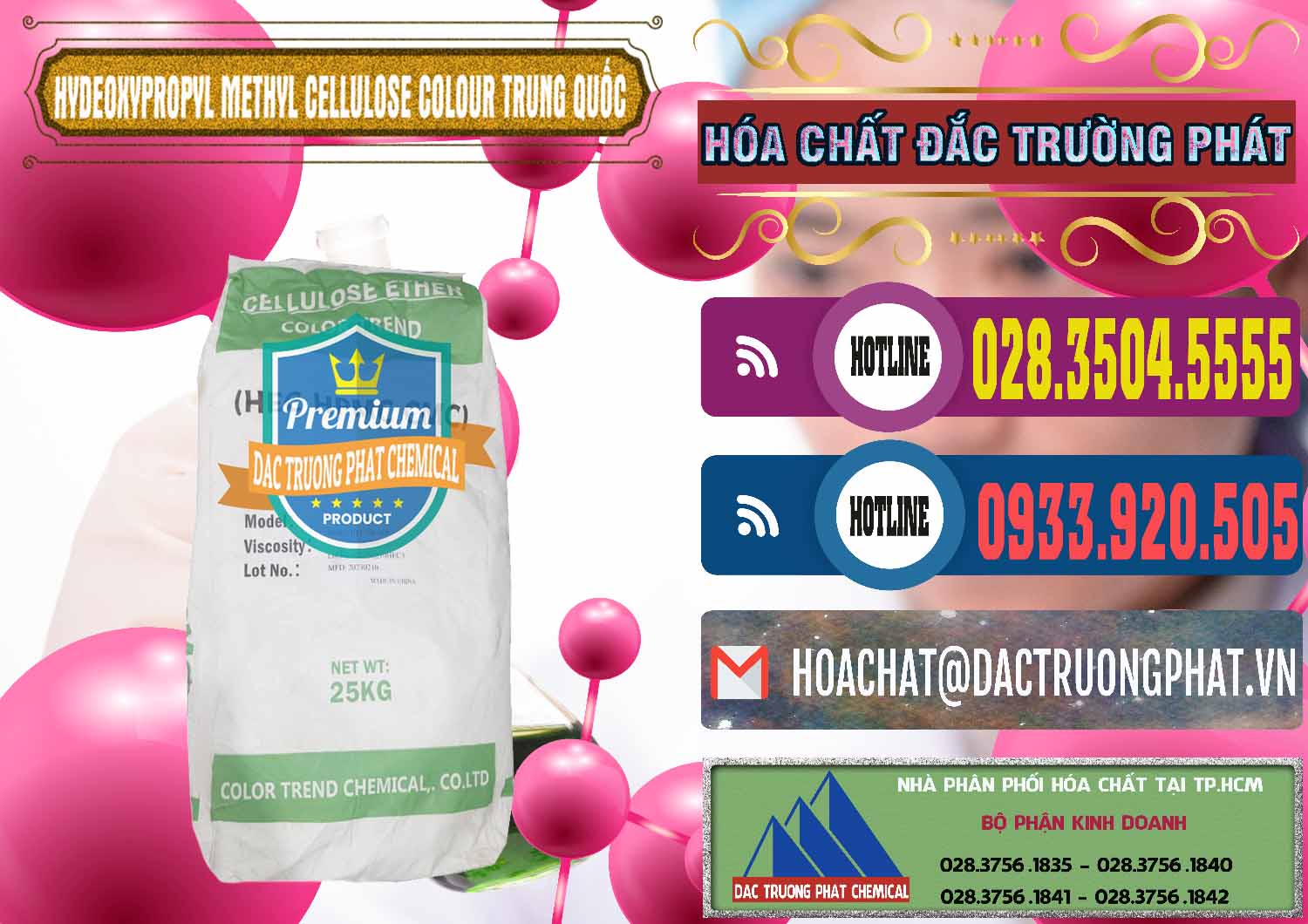 Nơi phân phối - bán Chất Tạo Đặc HPMC - Hydroxypropyl Methyl Cellulose Color Trung Quốc China - 0397 - Cty chuyên kinh doanh & phân phối hóa chất tại TP.HCM - muabanhoachat.com.vn