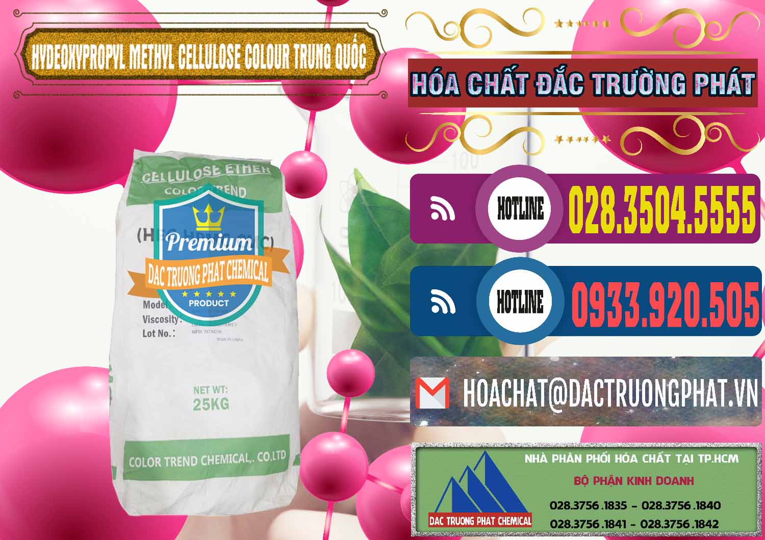 Đơn vị bán _ phân phối Chất Tạo Đặc HPMC - Hydroxypropyl Methyl Cellulose Color Trung Quốc China - 0397 - Cty chuyên kinh doanh & cung cấp hóa chất tại TP.HCM - muabanhoachat.com.vn