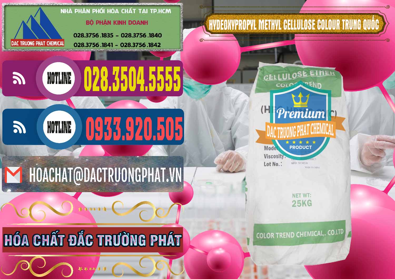 Công ty bán _ cung ứng Chất Tạo Đặc HPMC - Hydroxypropyl Methyl Cellulose Color Trung Quốc China - 0397 - Nhà nhập khẩu & cung cấp hóa chất tại TP.HCM - muabanhoachat.com.vn