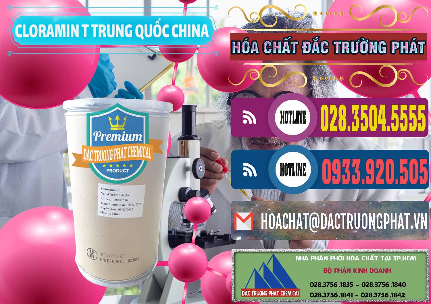 Bán _ cung cấp Cloramin T Khử Trùng, Diệt Khuẩn Trung Quốc China - 0301 - Nơi chuyên kinh doanh - cung cấp hóa chất tại TP.HCM - muabanhoachat.com.vn