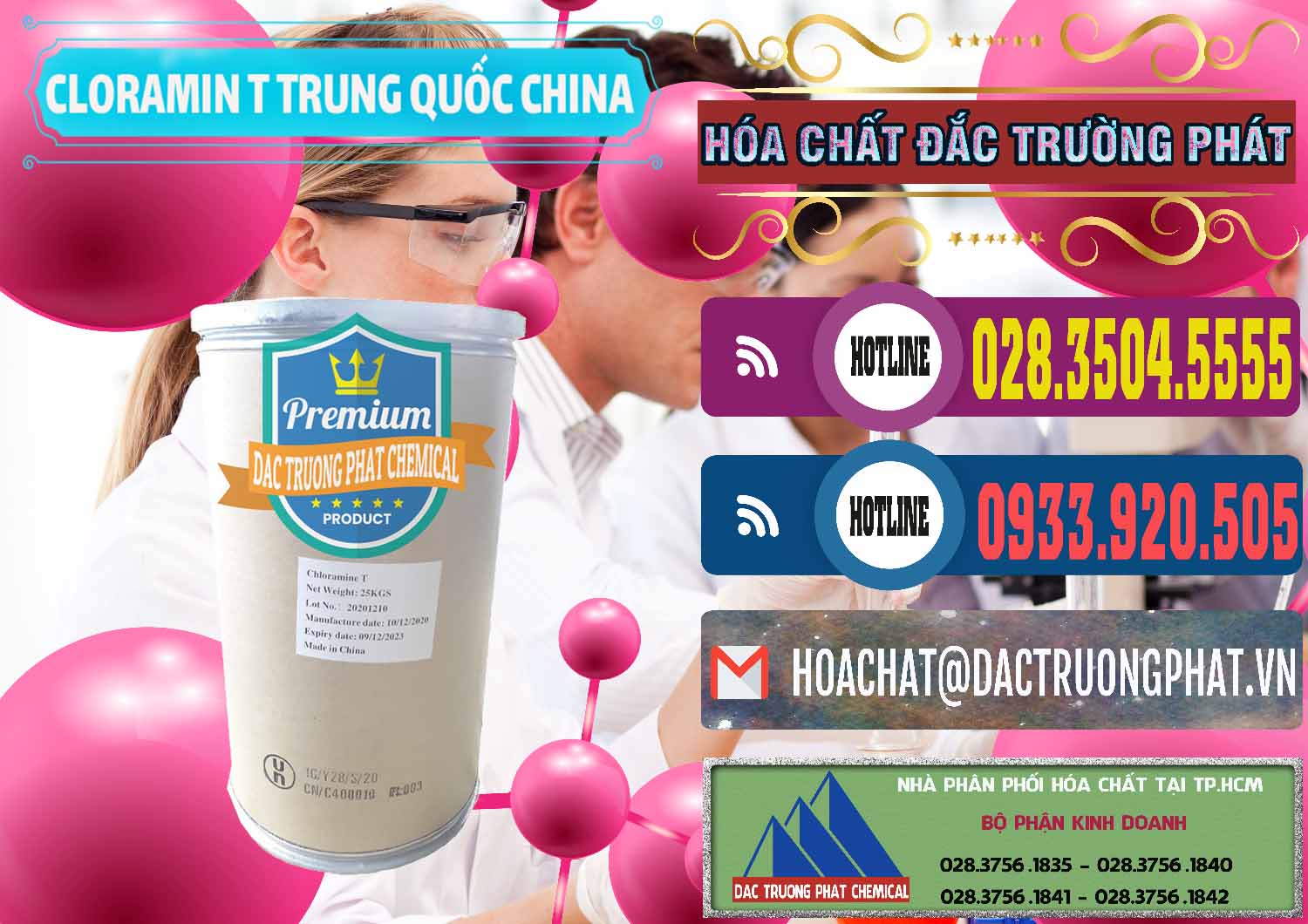 Phân phối - bán Cloramin T Khử Trùng, Diệt Khuẩn Trung Quốc China - 0301 - Công ty cung cấp & bán hóa chất tại TP.HCM - muabanhoachat.com.vn