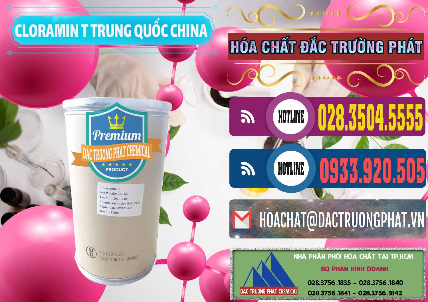 Công ty nhập khẩu - bán Cloramin T Khử Trùng, Diệt Khuẩn Trung Quốc China - 0301 - Nơi chuyên bán _ phân phối hóa chất tại TP.HCM - muabanhoachat.com.vn