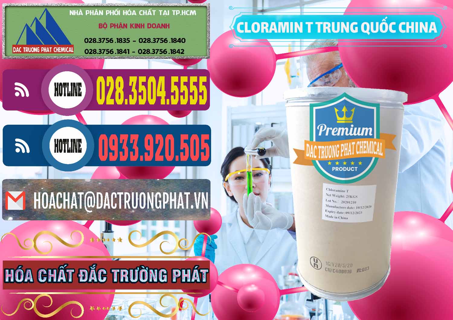Đơn vị chuyên bán & phân phối Cloramin T Khử Trùng, Diệt Khuẩn Trung Quốc China - 0301 - Nhà nhập khẩu _ phân phối hóa chất tại TP.HCM - muabanhoachat.com.vn