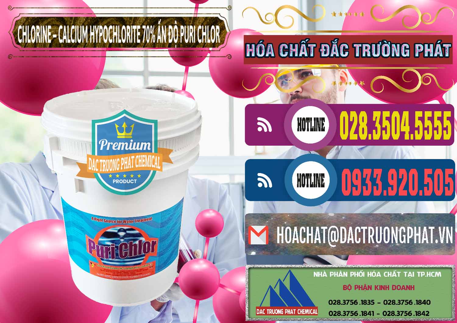 Đơn vị cung ứng _ bán Chlorine – Clorin 70% Puri Chlo Ấn Độ India - 0123 - Phân phối và nhập khẩu hóa chất tại TP.HCM - muabanhoachat.com.vn