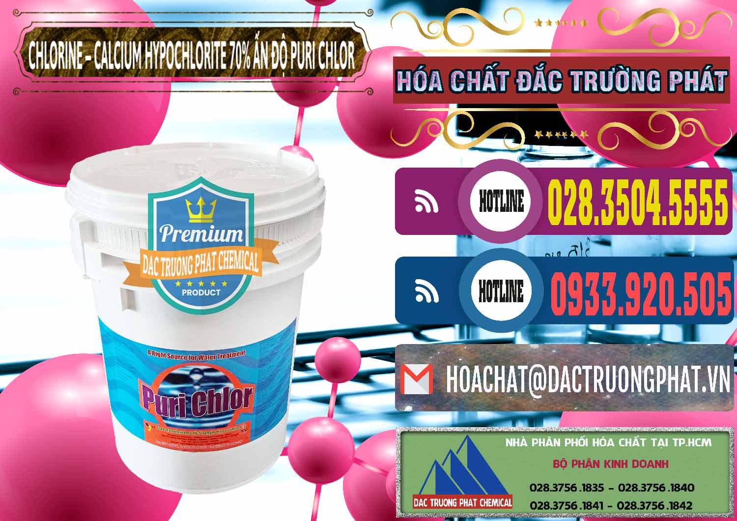 Công ty cung ứng - bán Chlorine – Clorin 70% Puri Chlo Ấn Độ India - 0123 - Công ty kinh doanh & cung cấp hóa chất tại TP.HCM - muabanhoachat.com.vn