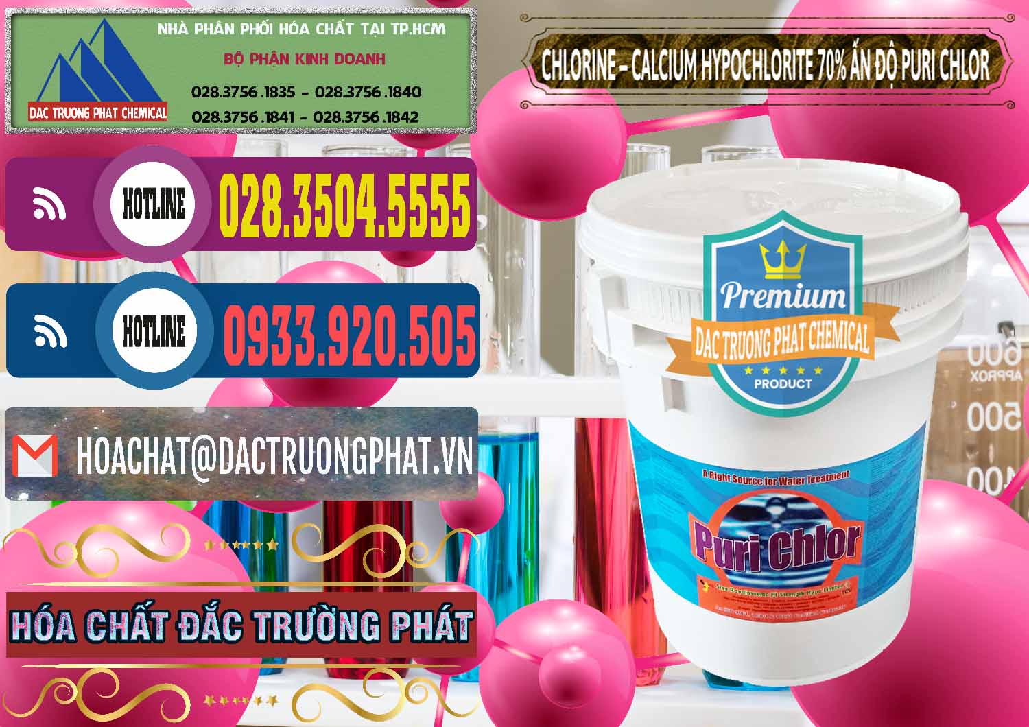 Nơi phân phối _ bán Chlorine – Clorin 70% Puri Chlo Ấn Độ India - 0123 - Công ty chuyên phân phối - cung ứng hóa chất tại TP.HCM - muabanhoachat.com.vn