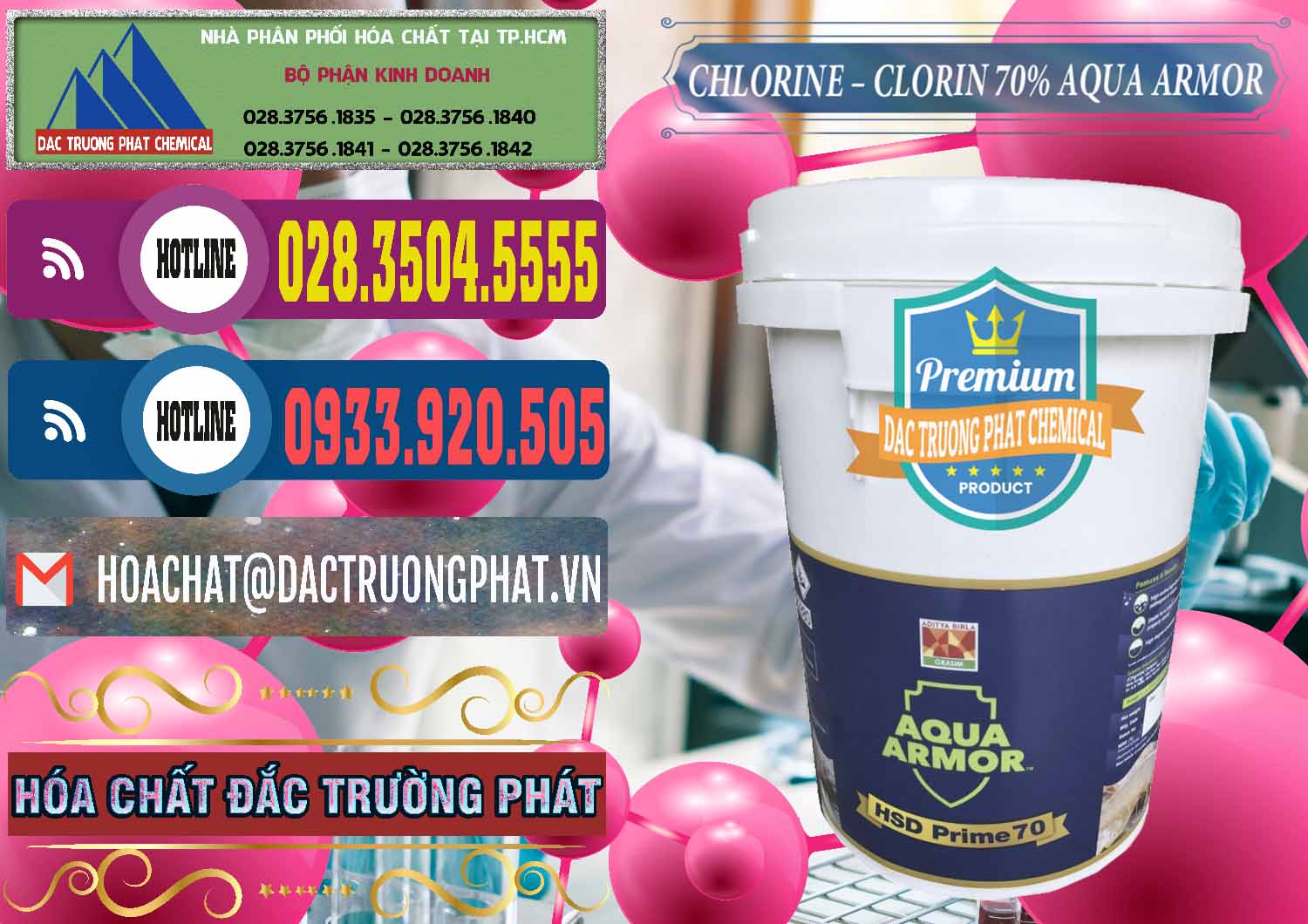 Đơn vị phân phối và bán Chlorine – Clorin 70% Aqua Armor Aditya Birla Grasim Ấn Độ India - 0241 - Cty bán và phân phối hóa chất tại TP.HCM - muabanhoachat.com.vn