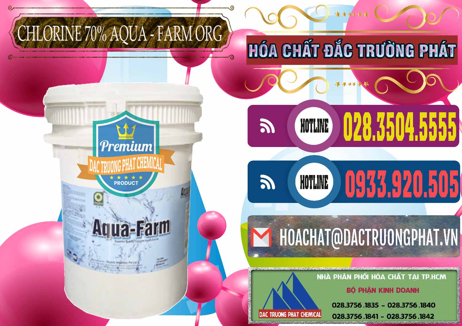 Nơi chuyên nhập khẩu & bán Chlorine – Clorin 70% Aqua - Farm ORG Organic Ấn Độ India - 0246 - Chuyên bán và cung cấp hóa chất tại TP.HCM - muabanhoachat.com.vn