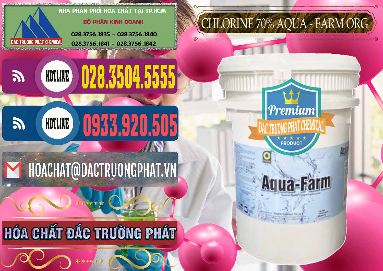 Nhà phân phối ( bán ) Chlorine – Clorin 70% Aqua - Farm ORG Organic Ấn Độ India - 0246 - Công ty bán ( cung cấp ) hóa chất tại TP.HCM - muabanhoachat.com.vn