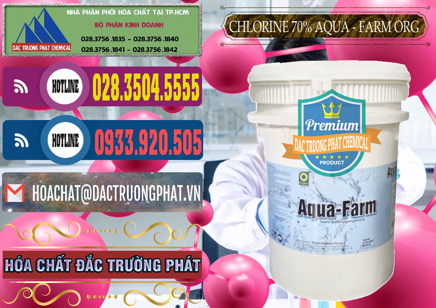 Công ty chuyên cung cấp và bán Chlorine – Clorin 70% Aqua - Farm ORG Organic Ấn Độ India - 0246 - Phân phối - bán hóa chất tại TP.HCM - muabanhoachat.com.vn