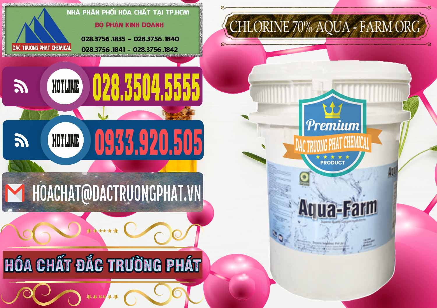 Công ty cung cấp ( bán ) Chlorine – Clorin 70% Aqua - Farm ORG Organic Ấn Độ India - 0246 - Chuyên kinh doanh và cung cấp hóa chất tại TP.HCM - muabanhoachat.com.vn
