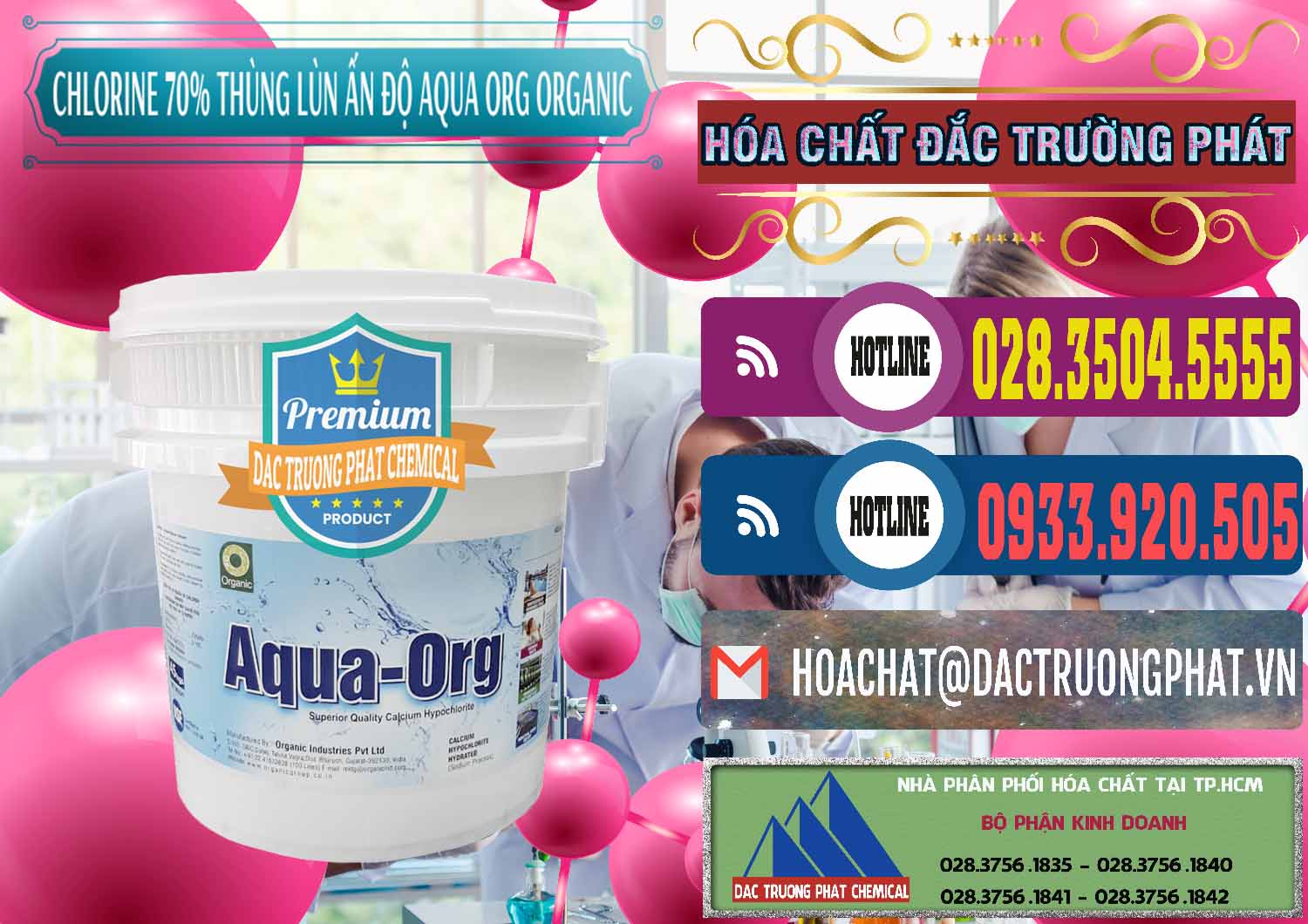 Nhà phân phối - bán Chlorine – Clorin 70% Thùng Lùn Ấn Độ Aqua ORG Organic India - 0212 - Chuyên cung cấp - nhập khẩu hóa chất tại TP.HCM - muabanhoachat.com.vn
