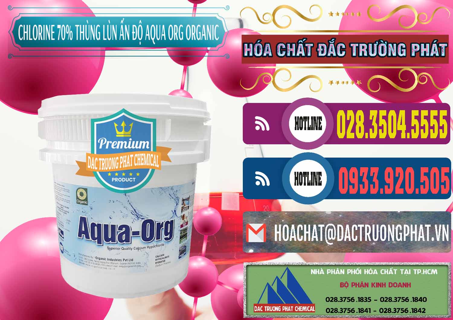 Đơn vị chuyên kinh doanh & bán Chlorine – Clorin 70% Thùng Lùn Ấn Độ Aqua ORG Organic India - 0212 - Nơi bán ( cung cấp ) hóa chất tại TP.HCM - muabanhoachat.com.vn