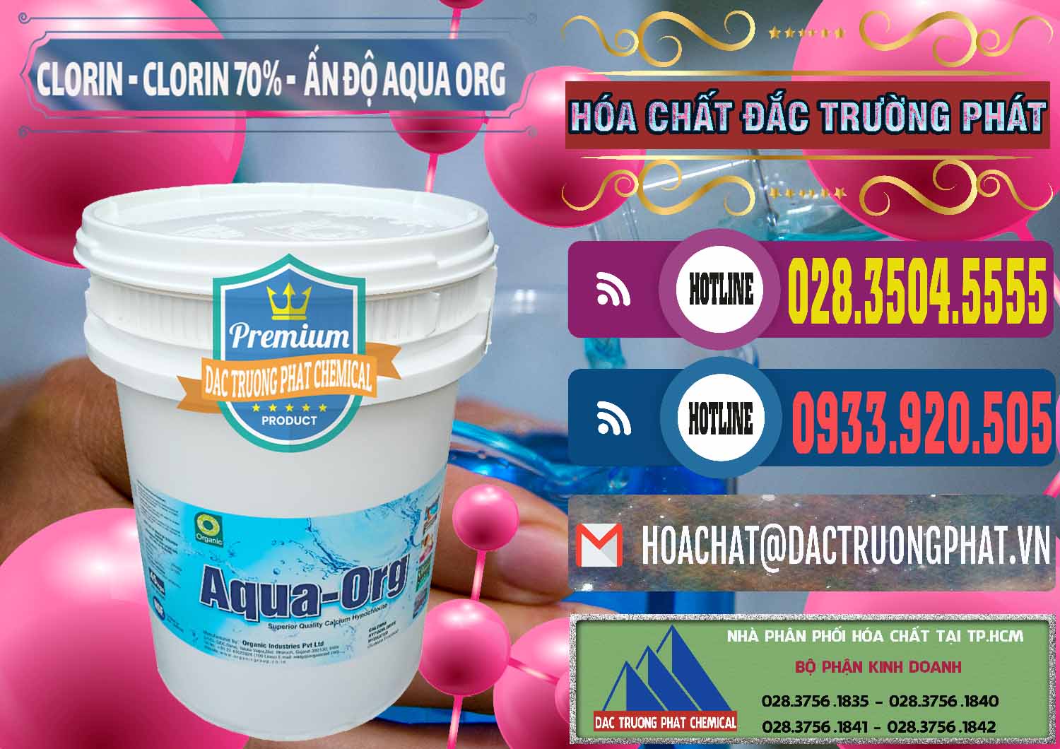 Công ty chuyên bán ( phân phối ) Chlorine – Clorin Ấn Độ Aqua ORG Organic India - 0051 - Cty cung cấp _ phân phối hóa chất tại TP.HCM - muabanhoachat.com.vn