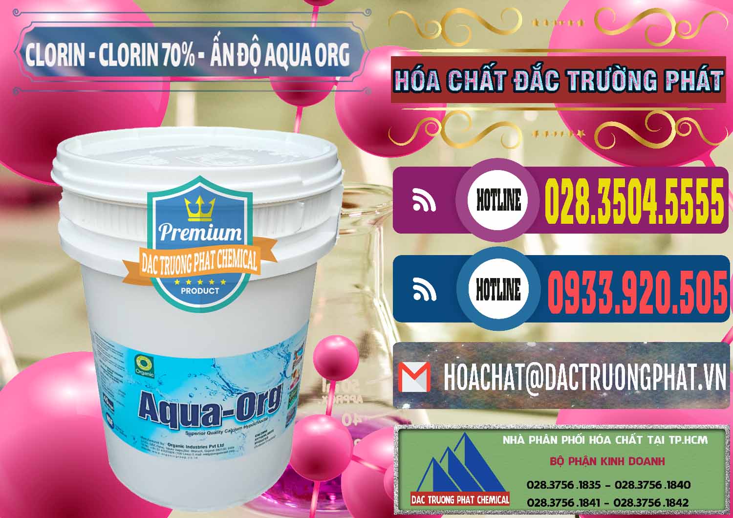 Chuyên phân phối _ bán Chlorine – Clorin Ấn Độ Aqua ORG Organic India - 0051 - Nhà phân phối _ nhập khẩu hóa chất tại TP.HCM - muabanhoachat.com.vn