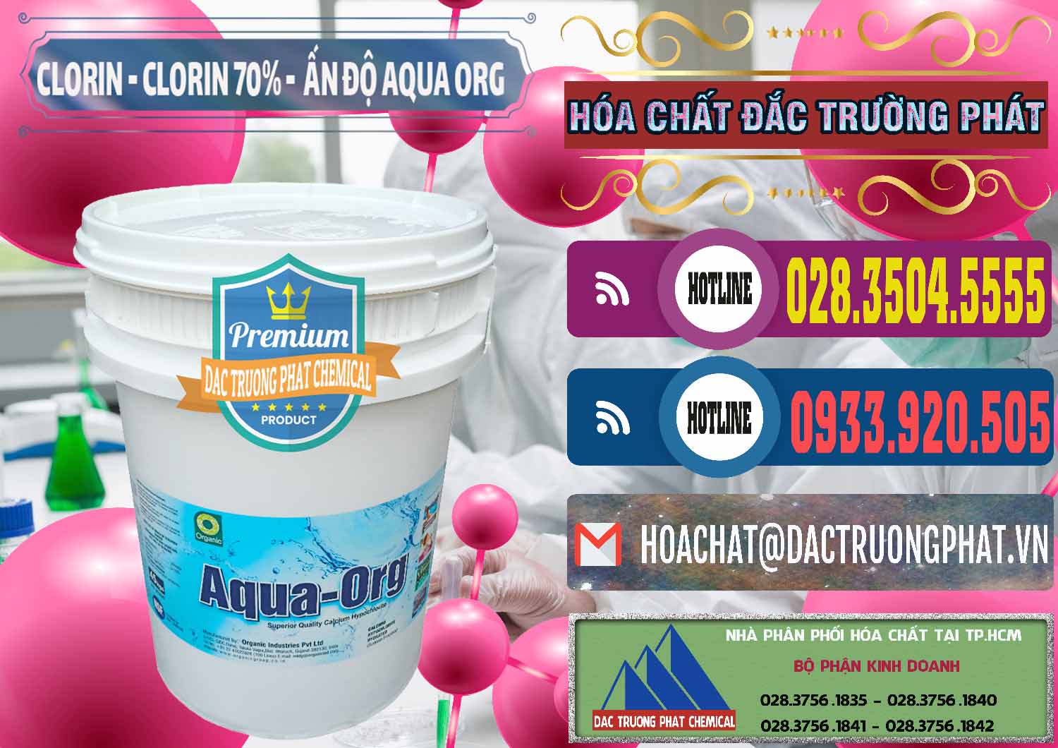 Chuyên cung cấp - bán Chlorine – Clorin Ấn Độ Aqua ORG Organic India - 0051 - Nơi cung cấp - kinh doanh hóa chất tại TP.HCM - muabanhoachat.com.vn