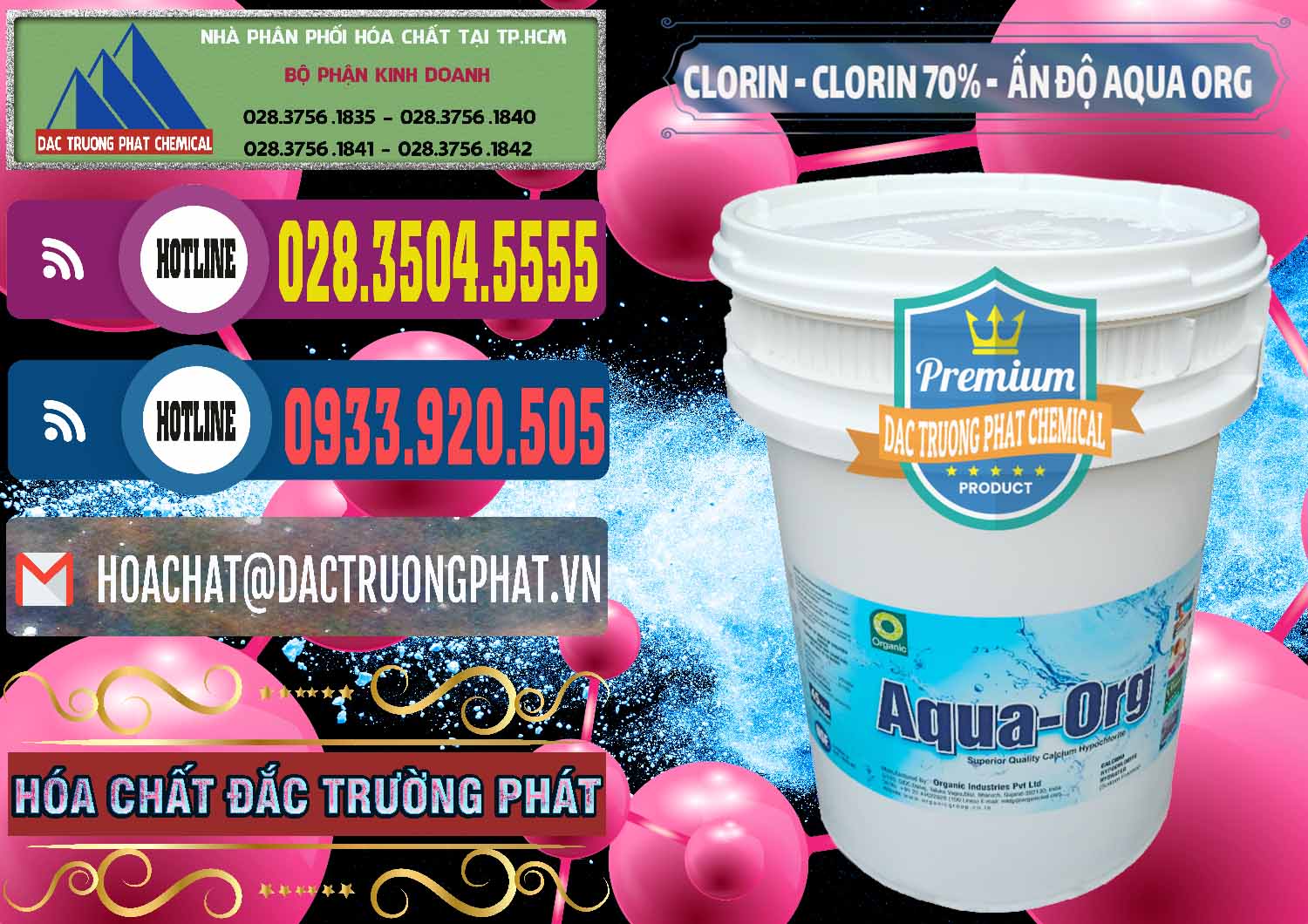 Công ty bán _ phân phối Chlorine – Clorin Ấn Độ Aqua ORG Organic India - 0051 - Đơn vị phân phối - cung cấp hóa chất tại TP.HCM - muabanhoachat.com.vn