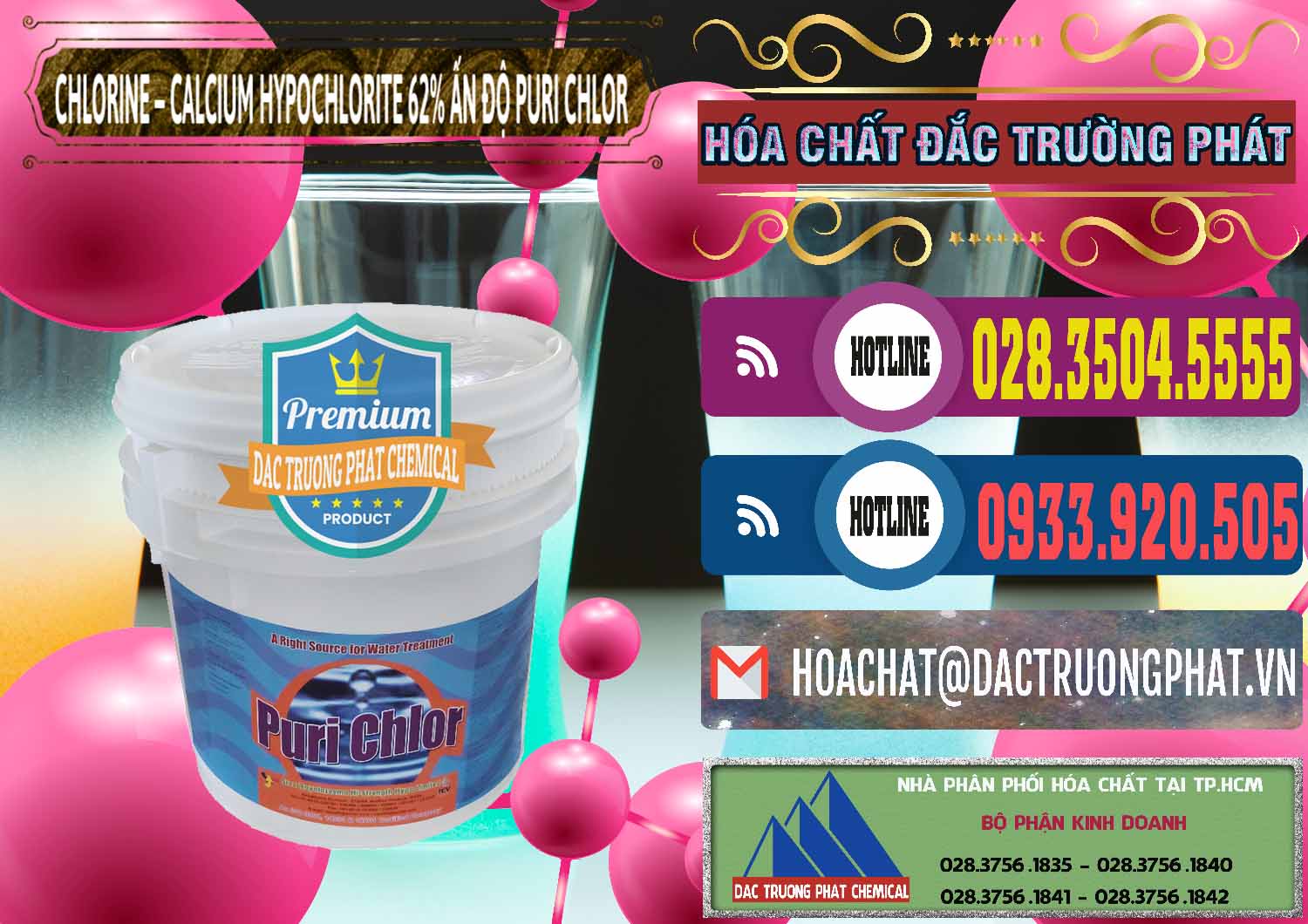 Nơi chuyên nhập khẩu _ bán Chlorine – Clorin 62% Puri Chlo Ấn Độ India - 0052 - Nơi chuyên cung ứng _ phân phối hóa chất tại TP.HCM - muabanhoachat.com.vn