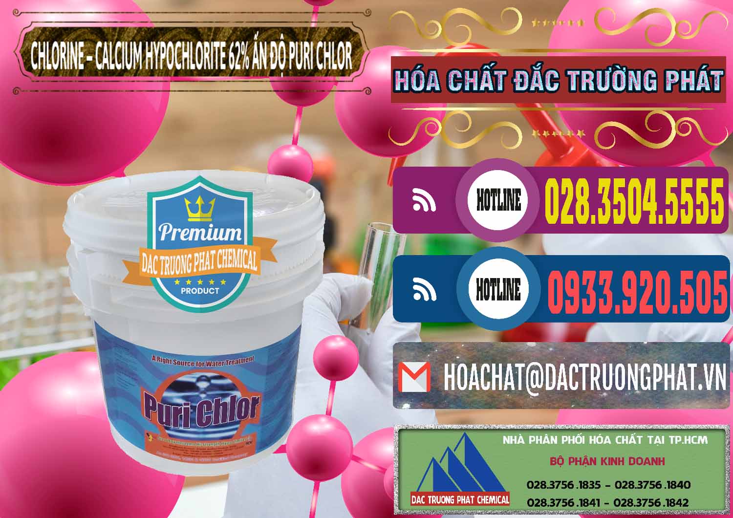 Đơn vị nhập khẩu - bán Chlorine – Clorin 62% Puri Chlo Ấn Độ India - 0052 - Chuyên cung cấp _ bán hóa chất tại TP.HCM - muabanhoachat.com.vn